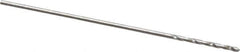 Chicago-Latrobe - 1/64" 118° High Speed Steel Jobber Drill - Bright Finish, Right Hand Cut, Spiral Flute, Straight Shank, 3/4" OAL, Standard Point - Apex Tool & Supply