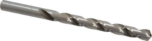 Chicago-Latrobe - 21/64" 118° High Speed Steel Jobber Drill - Bright Finish, Right Hand Cut, Spiral Flute, Straight Shank, 4-5/8" OAL, Standard Point - Apex Tool & Supply