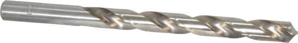 Chicago-Latrobe - Letter T 118° High Speed Steel Jobber Drill - Bright Finish, Right Hand Cut, Spiral Flute, Straight Shank, 4-7/8" OAL, Standard Point - Apex Tool & Supply