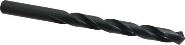 Chicago-Latrobe - 33/64" 118° High Speed Steel Jobber Drill - Oxide Finish, Right Hand Cut, Spiral Flute, Straight Shank, 6-5/8" OAL, Standard Point - Apex Tool & Supply