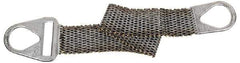 Lift-All - 4' Long x 3" Wide, 3,500 Lb Vertical Capacity, Steel Web Sling - 3,500 Lb Choker Capacity, with Hook Ends - Apex Tool & Supply