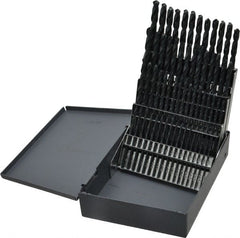 Chicago-Latrobe - 118° Point, Oxide Finish, High Speed Steel Jobber Length Drill Bit Set - Apex Tool & Supply