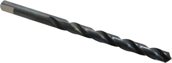 Chicago-Latrobe - Letter F 118° High Speed Steel Jobber Drill - Oxide Finish, Right Hand Cut, Spiral Flute, Tanged Shank, 4-1/8" OAL, Standard Point - Apex Tool & Supply