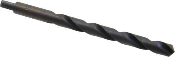 Chicago-Latrobe - Letter S 118° High Speed Steel Jobber Drill - Oxide Finish, Right Hand Cut, Spiral Flute, Tanged Shank, 4-7/8" OAL, Standard Point - Apex Tool & Supply