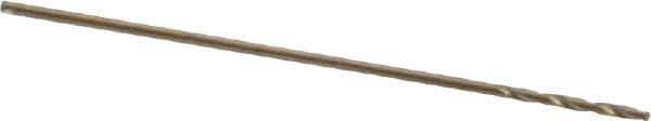 Chicago-Latrobe - 1/64" 135° Cobalt Jobber Drill - Oxide/Gold Finish, Right Hand Cut, Spiral Flute, Straight Shank, 3/4" OAL, Standard Point - Apex Tool & Supply
