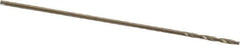 Chicago-Latrobe - 1/64" 135° Cobalt Jobber Drill - Oxide/Gold Finish, Right Hand Cut, Spiral Flute, Straight Shank, 3/4" OAL, Standard Point - Apex Tool & Supply