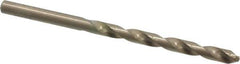 Chicago-Latrobe - 7/32" 135° Cobalt Jobber Drill - Oxide/Gold Finish, Right Hand Cut, Spiral Flute, Straight Shank, 3-3/4" OAL, Split Point - Apex Tool & Supply