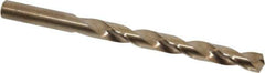 Chicago-Latrobe - 11/32" 135° Cobalt Jobber Drill - Oxide/Gold Finish, Right Hand Cut, Spiral Flute, Straight Shank, 4-3/4" OAL, Split Point - Apex Tool & Supply