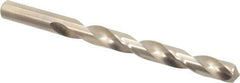 Chicago-Latrobe - 7/16" 135° Cobalt Jobber Drill - Oxide/Gold Finish, Right Hand Cut, Spiral Flute, Straight Shank, 5-1/2" OAL, Split Point - Apex Tool & Supply