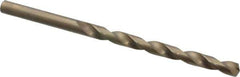 Chicago-Latrobe - #5 135° Cobalt Jobber Drill - Oxide/Gold Finish, Right Hand Cut, Spiral Flute, Straight Shank, 3-3/4" OAL, Split Point - Apex Tool & Supply