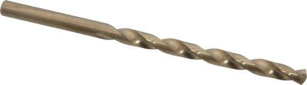 Chicago-Latrobe - #10 135° Cobalt Jobber Drill - Oxide/Gold Finish, Right Hand Cut, Spiral Flute, Straight Shank, 3-5/8" OAL, Split Point - Apex Tool & Supply