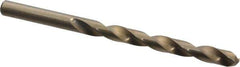Chicago-Latrobe - 0.277" 135° Cobalt Jobber Drill - Oxide/Gold Finish, Right Hand Cut, Spiral Flute, Straight Shank, 4-1/8" OAL, Split Point - Apex Tool & Supply