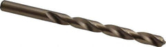 Chicago-Latrobe - 0.323" 135° Cobalt Jobber Drill - Oxide/Gold Finish, Right Hand Cut, Spiral Flute, Straight Shank, 4-5/8" OAL, Split Point - Apex Tool & Supply