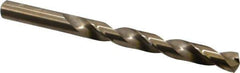 Chicago-Latrobe - 0.413" 135° Cobalt Jobber Drill - Oxide/Gold Finish, Right Hand Cut, Spiral Flute, Straight Shank, 5-1/4" OAL, Split Point - Apex Tool & Supply