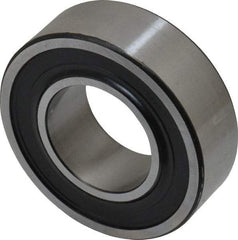 SKF - 30mm Bore Diam, 62mm OD, Double Seal Self Aligning Radial Ball Bearing - 20mm Wide, 2 Rows, Round Bore, 1,510 Lb Static Capacity, 5,350 Lb Dynamic Capacity - Apex Tool & Supply
