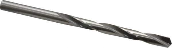 CJT - Letter D 118° Carbide-Tipped Jobber Drill - Bright Finish, Right Hand Cut, Spiral Flute, Straight Shank, 4" OAL, Standard Point - Apex Tool & Supply