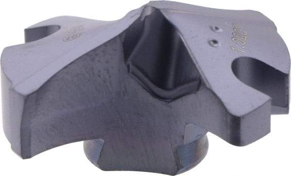 Iscar - Series IDI-SG, 1.02" Diam Grade IC908 140° Replaceable Drill Tip - Carbide, TiAlN Finish - Apex Tool & Supply