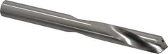 CJT - 39/64" 125° Spiral Flute Carbide-Tipped Screw Machine Drill Bit - Bright Finish, Right Hand Cut, 3-7/16" Flute Length, 5-27/32" OAL, Faceted Point, Straight Shank, Through Coolant - Apex Tool & Supply