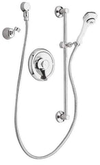 Moen - Concealed, One Handle, Chrome Coated, Steel, Valve and Flex Shower Head - Lever Handle - Apex Tool & Supply