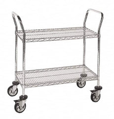 Quantum Storage - 3" High, Open Shelving Wire Shelving Polywheel - Apex Tool & Supply