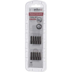 Wiha - 1/4" Drive, #6 Torq-Set Screwdriver Bit - 1" OAL - Apex Tool & Supply