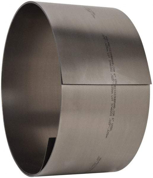 Made in USA - 15 Ft. Long x 6 Inch Wide x 0.025 Inch Thick, Roll Shim Stock - Steel - Apex Tool & Supply