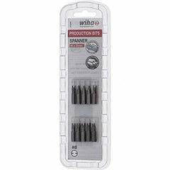 Wiha - 1/4" Drive, #8 Spanner Screwdriver Bit - 1" OAL - Apex Tool & Supply