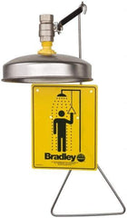 Bradley - Plumbed Drench Showers Mount: Vertical Shower Head Material: Plastic with Stainless Steel - Apex Tool & Supply