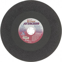 Sait - 14" Aluminum Oxide Cutoff Wheel - 3/32" Thick, 1" Arbor, 4,400 Max RPM, Use with Chop Saws - Apex Tool & Supply