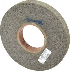 Brite Star - 8" Diam, 1" Face Width, 3" Center Hole, Fine Grade, Silicon Carbide Deburring Wheel - Convolute, Soft Density 6 Grade, 3,400 RPM - Apex Tool & Supply