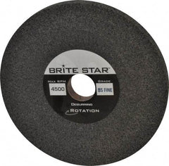 Brite Star - 6" Diam, 1/2" Face Width, 1" Center Hole, Fine Grade, Silicon Carbide Deburring Wheel - Convolute, Hard Density 8 Grade, 4,500 RPM - Apex Tool & Supply