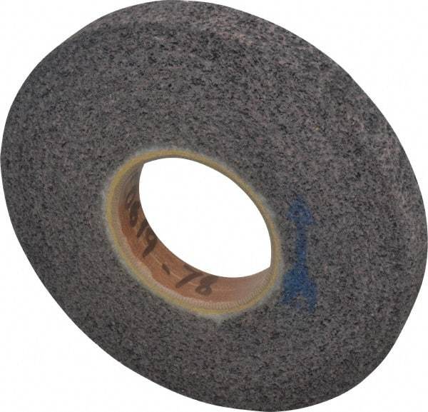 Brite Star - 8" Diam, 1" Face Width, 3" Center Hole, Coarse Grade, Aluminum Oxide Deburring Wheel - Convolute, Medium Density 6 Grade, 4,500 RPM - Apex Tool & Supply