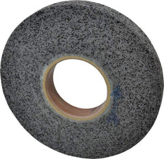 Brite Star - 8" Diam, 1" Face Width, 3" Center Hole, Medium Grade, Silicon Carbide Deburring Wheel - Convolute, Hard Density 8 Grade, 3,400 RPM - Apex Tool & Supply