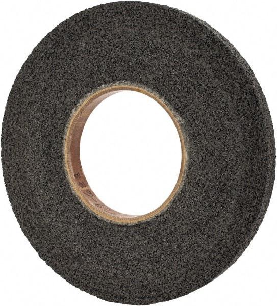 Brite Star - 12" Diam, 1" Face Width, 5" Center Hole, Medium Grade, Silicon Carbide Deburring Wheel - Convolute, Hard Density 8 Grade, 2,100 RPM - Apex Tool & Supply