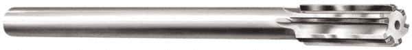 Made in USA - 7/16" Carbide-Tipped 6 Flute Chucking Reamer - Straight Flute, 1-3/4" Straight Shank, 1-3/4" Flute Length, 7" OAL - Apex Tool & Supply