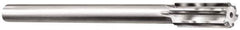 Made in USA - 1-3/16" Carbide-Tipped 8 Flute Chucking Reamer - Straight Flute, 1" Straight Shank, 2-7/8" Flute Length, 11" OAL - Apex Tool & Supply