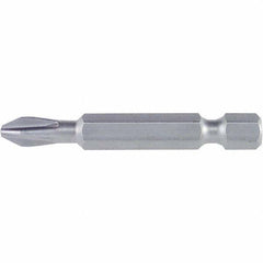 Wiha - #2 Power Bit - 1/4" Drive, 2-3/4" OAL - Apex Tool & Supply