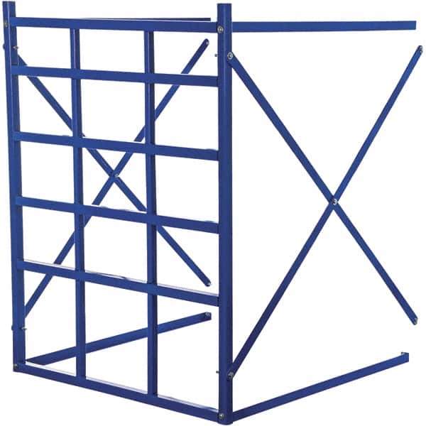 Vestil - 48" Wide, 60" High, Open Shelving Long Bar Pigeon Hole Add-On Unit - Steel, 48" Deep, Use with Vestil Long Bar Pigeon Hole Rack - Apex Tool & Supply