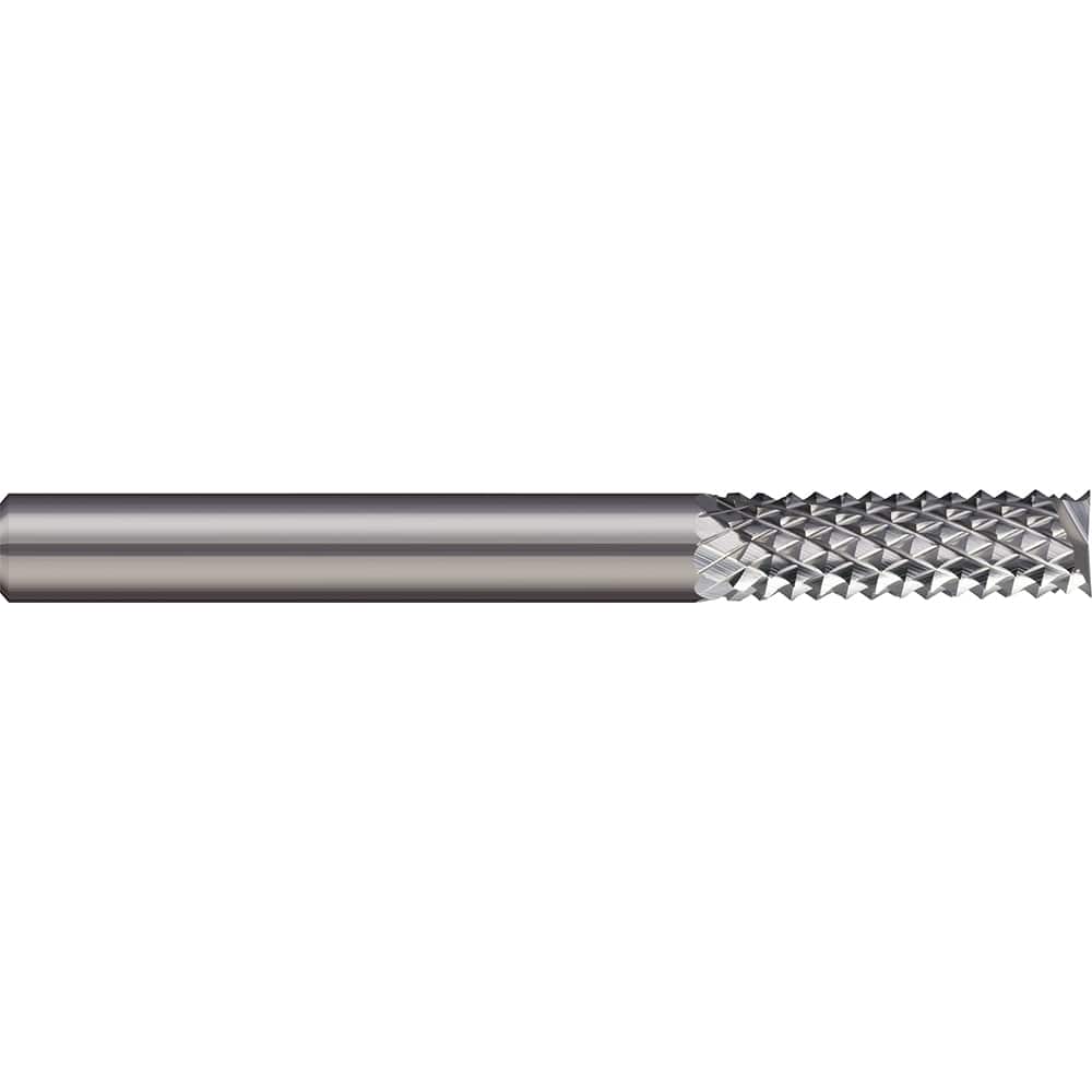 Micro 100 - 1/8" Diam, 1/2" LOC, 1/8" Shank Diam, End Mill-End Diamond-Pattern Router Bit - Exact Industrial Supply