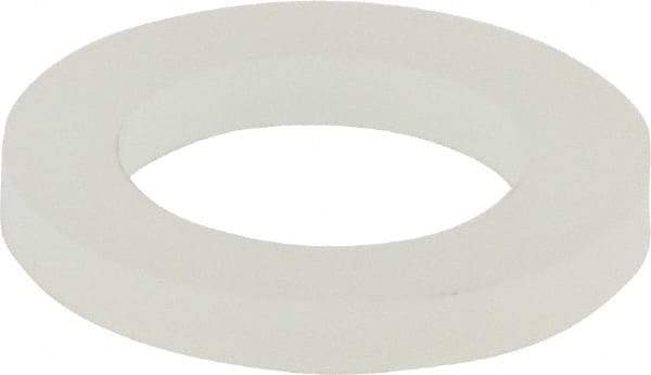 Made in USA - 5/16" Screw, Grade 6/6 Nylon Standard Flat Washer - 8.05mm ID x 1/2" OD, 1.57mm Thick - Apex Tool & Supply