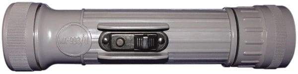 Fulton - Krypton Bulb, Industrial/Tactical Flashlight - Gray Plastic Body, 2 D Batteries Not Included - Apex Tool & Supply