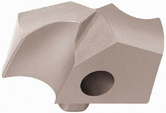 Guhring - Series 4024, 33/64" Diam 140° Replaceable Drill Tip - Carbide, Uncoated, 130 Seat Size, Through Coolant - Apex Tool & Supply