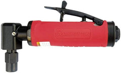 Universal Tool - 1/4" Collet, Angle Handle, Angle Air Die Grinder - 12,000 RPM, Rear Exhaust, 16 CFM, 0.45 hp, 90 psi, 1/4 NPT - Apex Tool & Supply