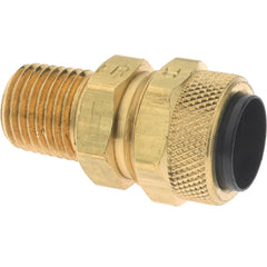 Parker - 1/2" Tube OD x 1/4 Thread Acetal Copolymer Compression Tube Connector - Apex Tool & Supply