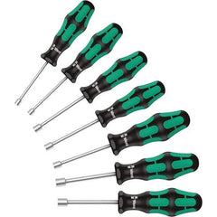 Wera - 13mm Hollow Shaft Nutdriver - Cushion Grip Handle, 202mm OAL - Apex Tool & Supply