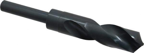 Chicago-Latrobe - 59/64" Drill, 118° Point, High Speed Steel Silver Deming & Reduced Shank Drill Bit - Oxide Finish, 6" OAL, Straight Shank, 3-1/8" Flute Length, Right Hand Cut, Standard Point, Spiral Flute, Regular Spiral - Apex Tool & Supply