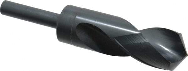 Chicago-Latrobe - 1-17/64" Drill, 118° Point, High Speed Steel Silver Deming & Reduced Shank Drill Bit - Oxide Finish, 6" OAL, Straight Shank, 3-1/8" Flute Length, Right Hand Cut, Standard Point, Spiral Flute, Regular Spiral - Apex Tool & Supply