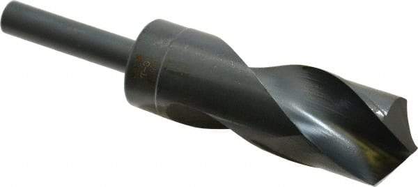 Chicago-Latrobe - 1-21/64" Drill, 118° Point, High Speed Steel Silver Deming & Reduced Shank Drill Bit - Oxide Finish, 6" OAL, Straight Shank, 3-1/8" Flute Length, Right Hand Cut, Standard Point, Spiral Flute, Regular Spiral - Apex Tool & Supply