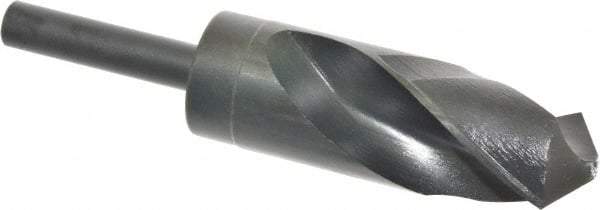 Chicago-Latrobe - 1-23/64" Drill, 118° Point, High Speed Steel Silver Deming & Reduced Shank Drill Bit - Oxide Finish, 6" OAL, Straight Shank, 3-1/8" Flute Length, Right Hand Cut, Standard Point, Spiral Flute, Regular Spiral - Apex Tool & Supply