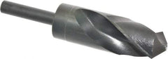 Chicago-Latrobe - 1-23/64" Drill, 118° Point, High Speed Steel Silver Deming & Reduced Shank Drill Bit - Oxide Finish, 6" OAL, Straight Shank, 3-1/8" Flute Length, Right Hand Cut, Standard Point, Spiral Flute, Regular Spiral - Apex Tool & Supply